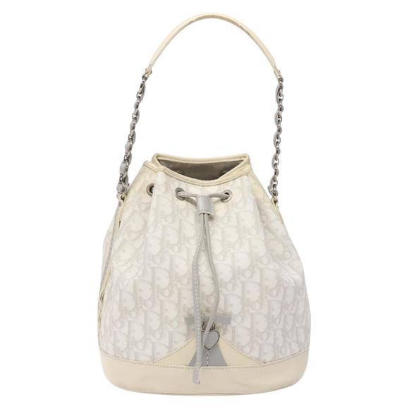 Dior Romantique White Canvas shoulder - Picture 1 of 10